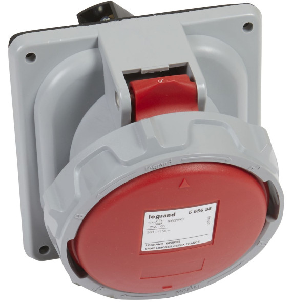 Prise fixe IP66/67 125A - 380V~ à 415V~ - 3P+T - P17 Legrand -