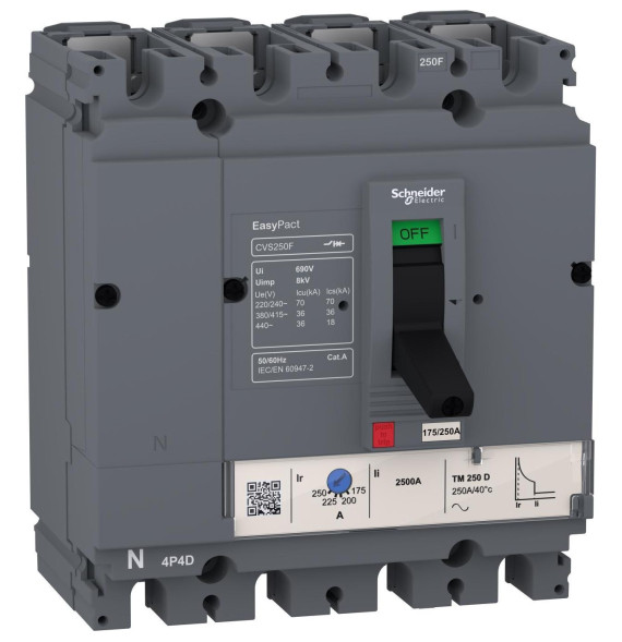 Disjoncteur Easypact CVS100F 36kA 415VAC - Schneider Electric -