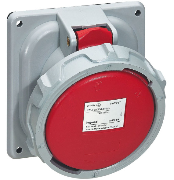 Prise fixe IP66/67 125A - 380V~ à 415V~ - 3P+N+T - P17 Legrand