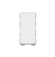 Interrupteur bouton poussoir ou Inverseur 6A 1 module Blanc