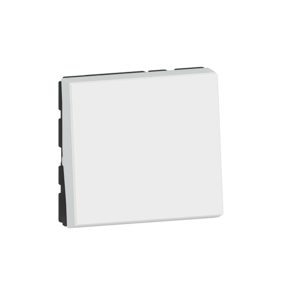 Interrupteur va-et-vient 10AX 2 modules Blanc Mosaic Easyled