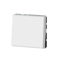 Interrupteur va-et-vient 10AX 2 modules Blanc Mosaic Easyled
