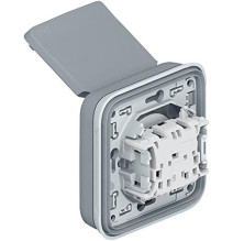 Prise 2P+T avec éclips de protection Legrand Plexo complet
