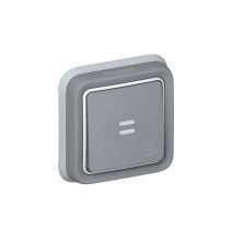 Poussoir inverseur étanche NO+NF lumineux Plexo complet IP55