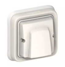 Sortie de câbles Plexo complet encastré blanc - 20 A avec