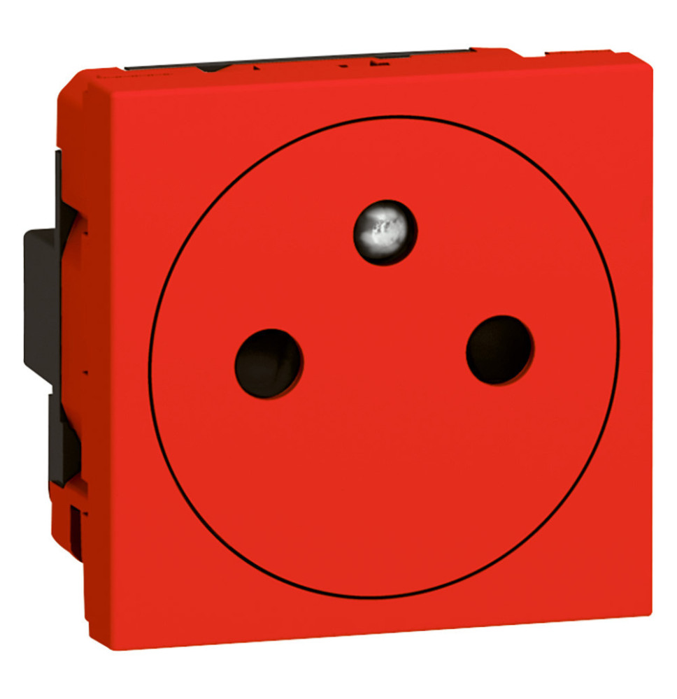 Prise de courant avec terre Surface 2 modules avec connexion Prise de courant avec terre Surface 2 modules avec connexion