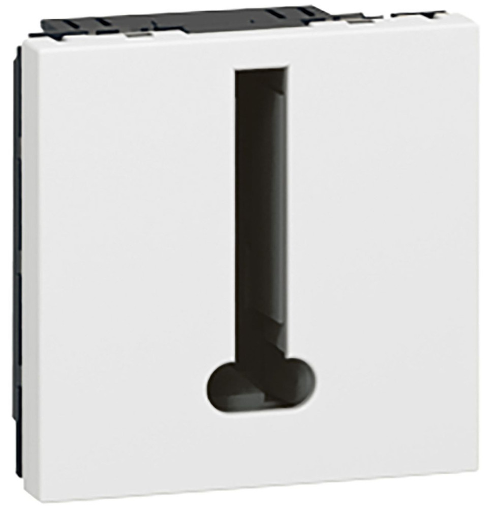 Prise téléphone 8 contacts 2 modules blanc Mosaic Legrand - Prise téléphone 8 contacts 2 modules blanc Mosaic Legrand -