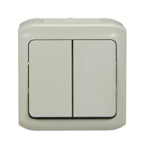 Double va-et-vient Forix IP44 10AX 250V~ pour montage en