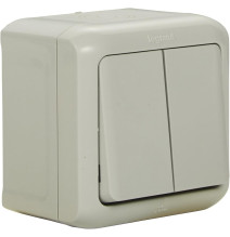 Double va-et-vient Forix IP44 10AX 250V~ pour montage en