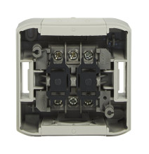 Double va-et-vient Forix IP44 10AX 250V~ pour montage en