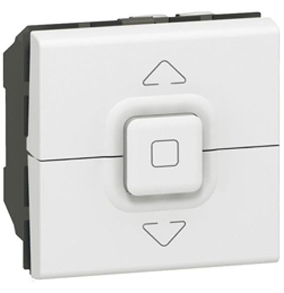 Interrupteur de volets roulants 500W maximum 2 modules - blanc