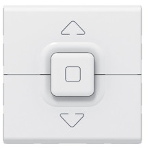 Interrupteur de volets roulants 500W maximum 2 modules - blanc