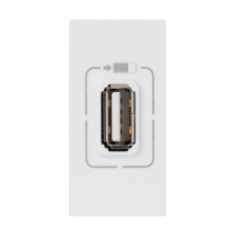 Prise USB Type-A 1,5A 5V 7,5W 1 module 230V - blanc Mosaic