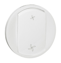 Enjoliveur Céliane pour commande VMC – Blanc Legrand - 068061