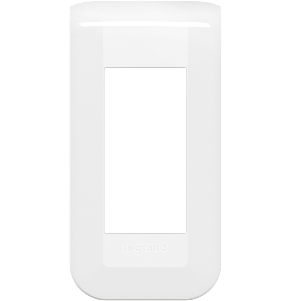 Plaque de finition 1 module blanc Mosaic Legrand - 078801L