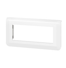 Plaque de finition horizontale 5 modules blanc Mosaic Legrand -