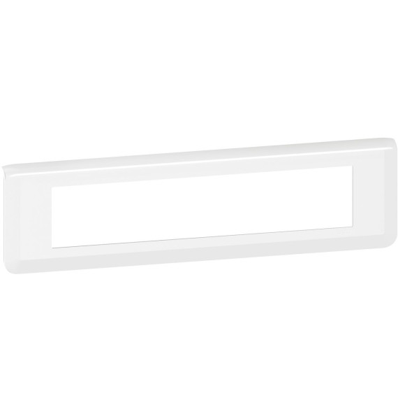 Plaque de finition horizontale pour 10 modules blanc Mosaic