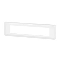 Plaque de finition horizontale pour 10 modules blanc Mosaic