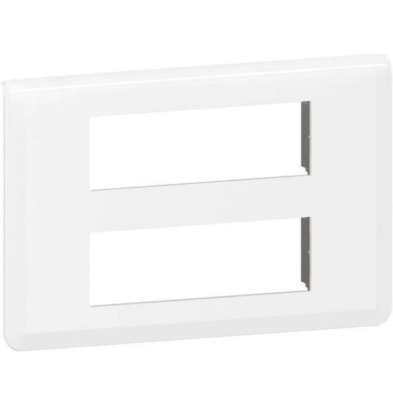 Plaque de finition pour 2x6 modules blanc Mosaic Legrand -