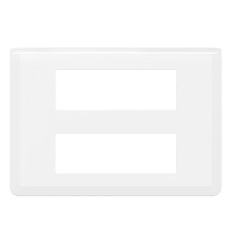 Plaque de finition pour 2x6 modules blanc Mosaic Legrand -