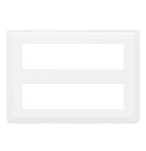 Plaque de finition pour 2x8 modules blanc Mosaic Legrand -