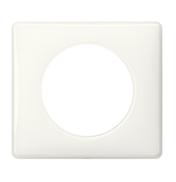 Plaque Céliane Laqué 1 poste - finition Blanc Legrand - 066631