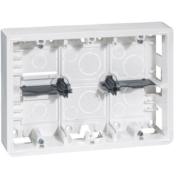 Cadre saillie profondeur 46mm Mosaic pour 2x6, 2x8 ou 2x3x2
