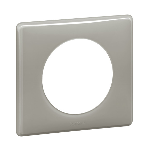 Plaque Céliane Laqué 1 poste - finition Gris Perle Legrand -
