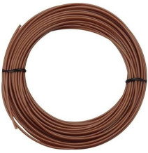 Fil électrique rigide H07VU 1.5² marron - Couronne / Rouleau de