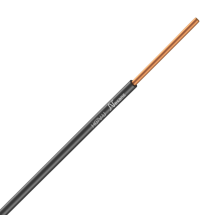 Fil électrique rigide H07VU 1.5² noir - Couronne / Rouleau de