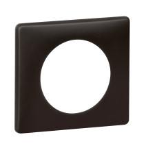 Plaque Céliane Poudré 1 poste - finition Basalte Legrand -