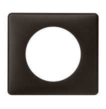 Plaque Céliane Poudré 1 poste - finition Basalte Legrand -