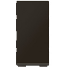 Interrupteur va-et-vient 10AX 250V~ 1 module - noir mat Mosaic