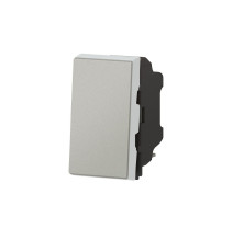 Interrupteur va-et-vient 10AX 250V~ 1 module - alu Mosaic