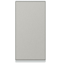 Interrupteur va-et-vient 10AX 250V~ 1 module - alu Mosaic