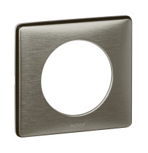 Plaque Céliane Métal 1 poste - finition Tungstène Legrand -