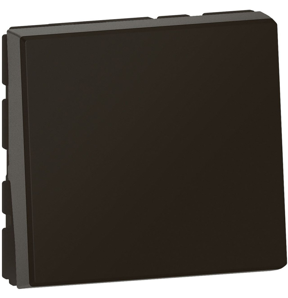 Interrupteur ou va-et-vient 10AX 250V~ 2 modules - noir mat Interrupteur ou va-et-vient 10AX 250V~ 2 modules - noir mat