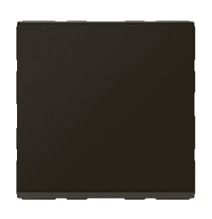 Interrupteur ou va-et-vient 10AX 250V~ 2 modules - noir mat