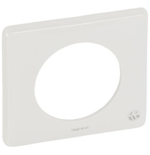 Plaque Céliane 1 poste blanc antimicrobien Legrand - 069001