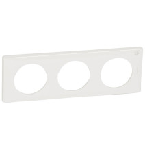 Plaque Céliane 3 postes blanc antimicrobien Legrand - 069003
