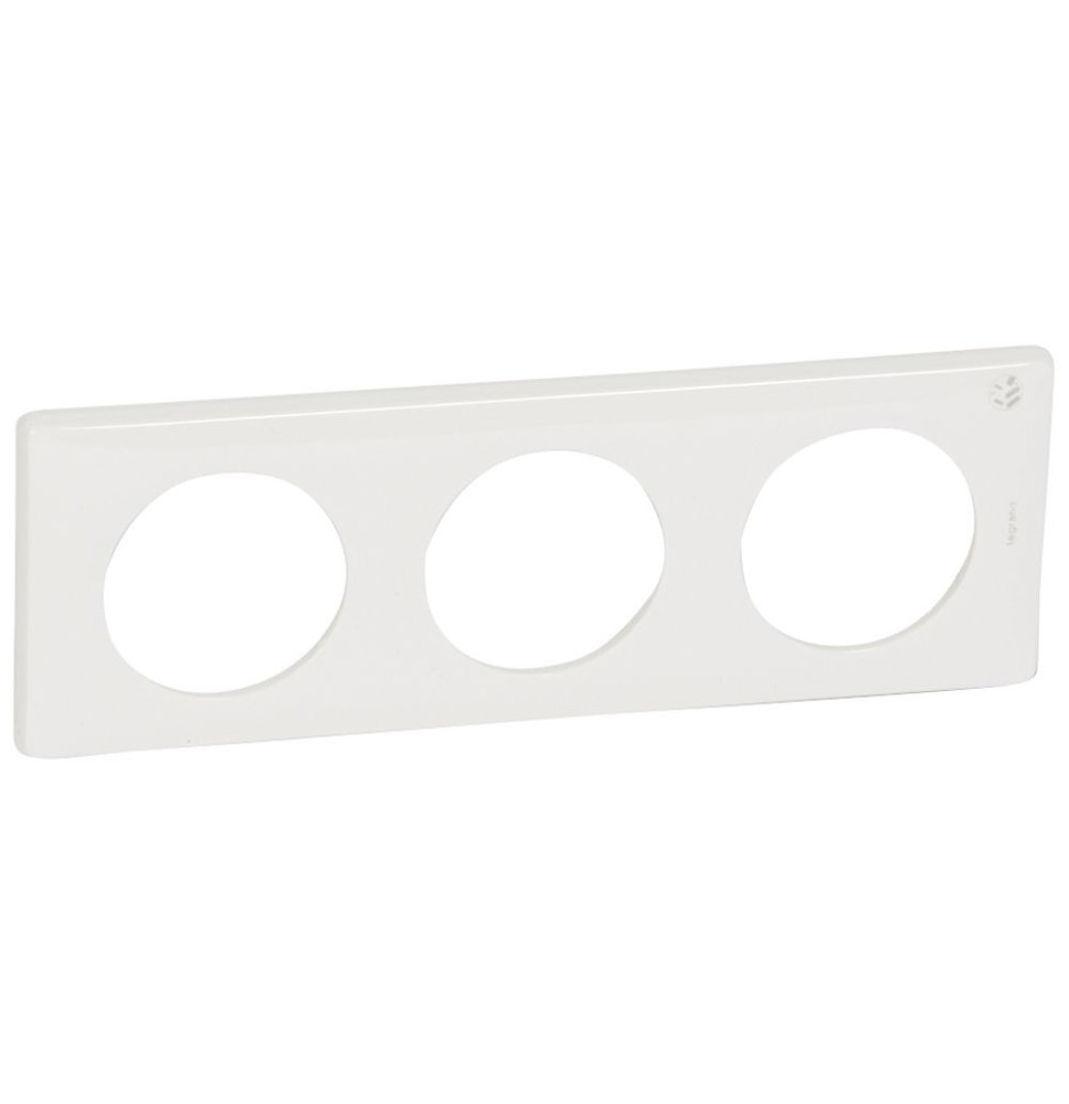 Plaque Céliane 3 postes blanc antimicrobien Legrand - 069003