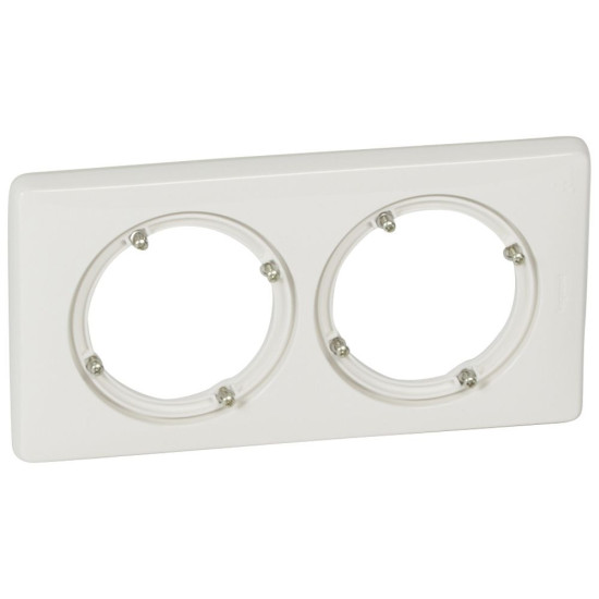 Plaque Céliane IP44 2 postes – Blanc Legrand - 069072