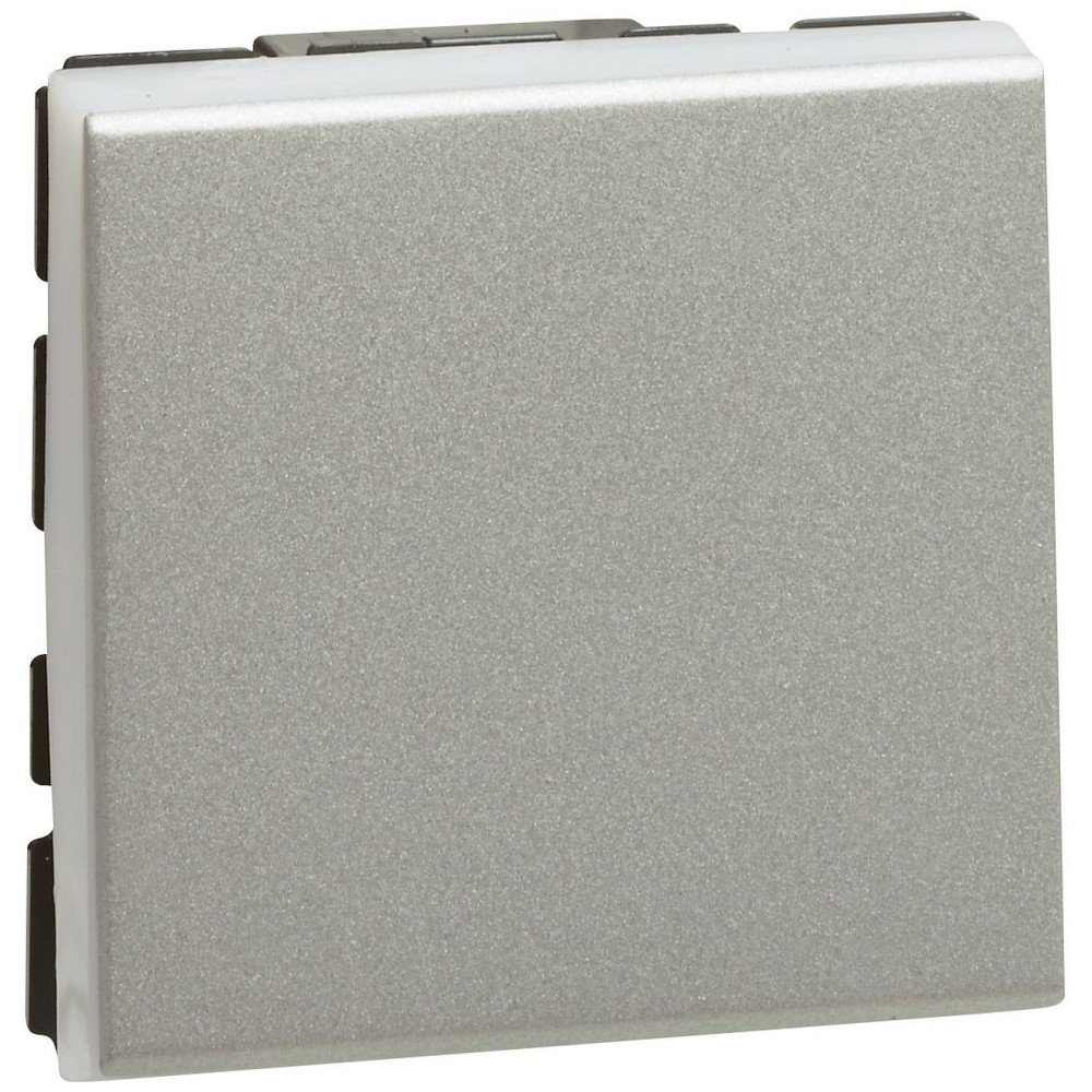 Interrupteur va-et-vient 10AX 250V~ 2 modules - alu Mosaic