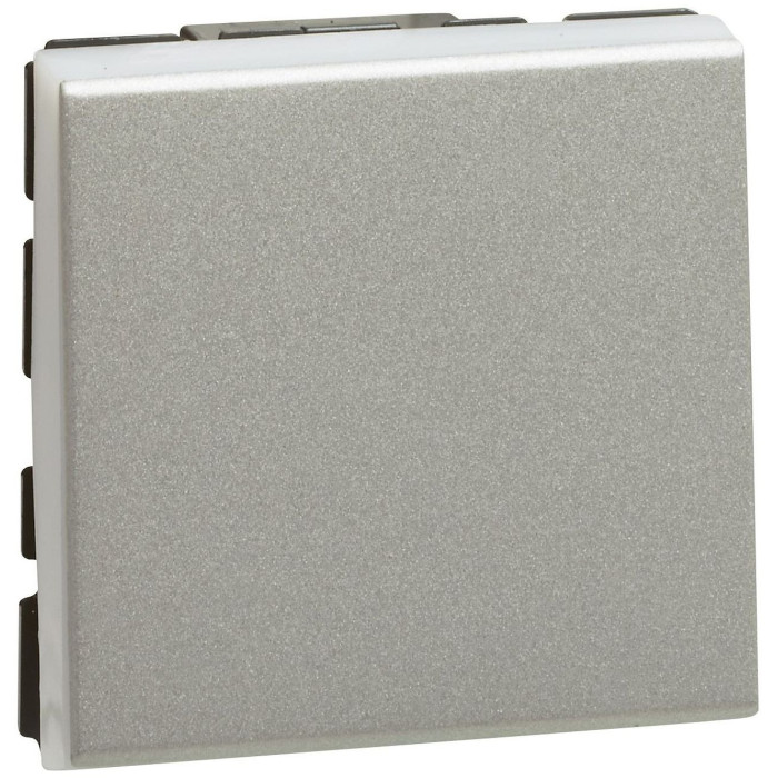 Interrupteur va-et-vient 10AX 250V~ 2 modules - alu Mosaic