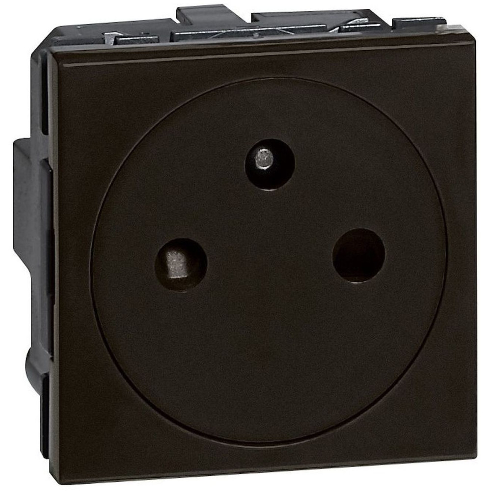 Prise de courant 2P+T Surface 2 modules avec connexion par