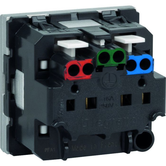 Prise de courant 2P+T Surface2 modules avec connexion par
