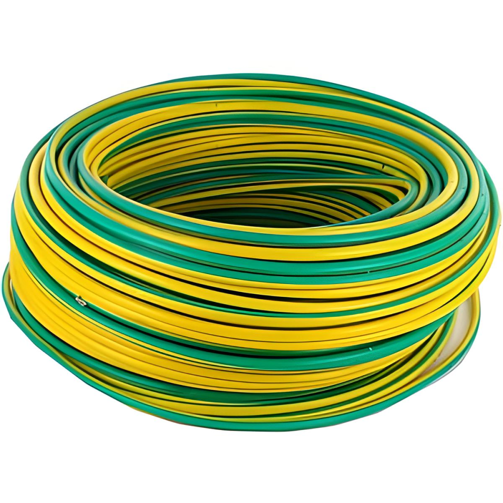 Fil électrique rigide H07VR 16² vert/jaune - Couronne / Rouleau