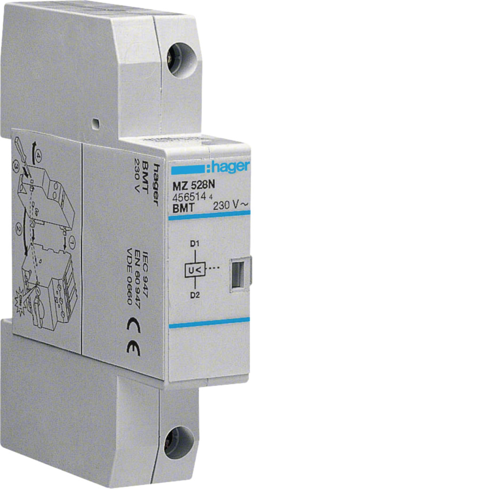 Bobine manque tension pour disjoncteur moteur 230V AC - MZ528N-
