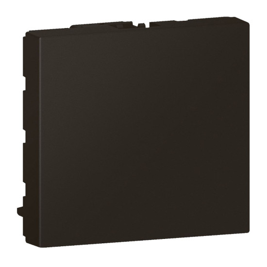 Obturateur 2 modules - noir mat Mosaic Legrand - 079181L