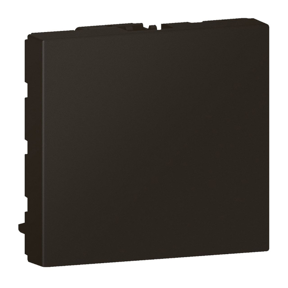 Obturateur 2 modules - noir mat Mosaic Legrand - 079181L
